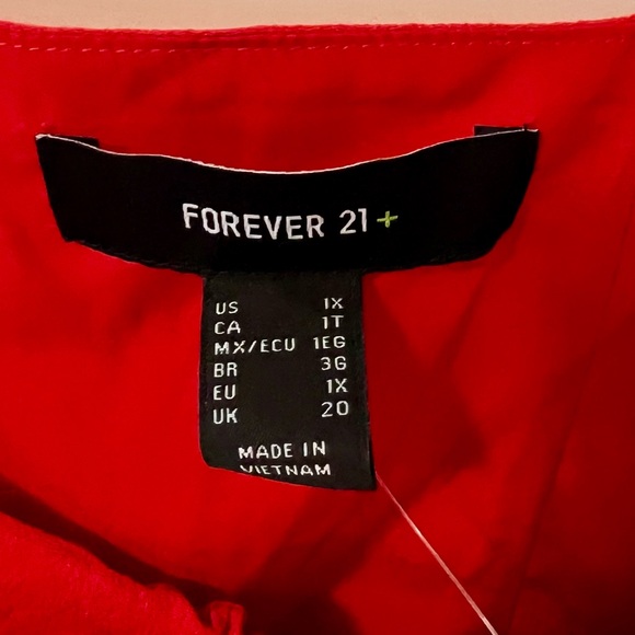 Women’s Forever 21 Red Mini Dress. NEW! - Picture 4 of 8